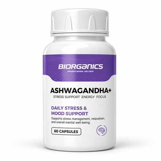 Biorganics - Ashwagandha+ Premium Herbal Capsules