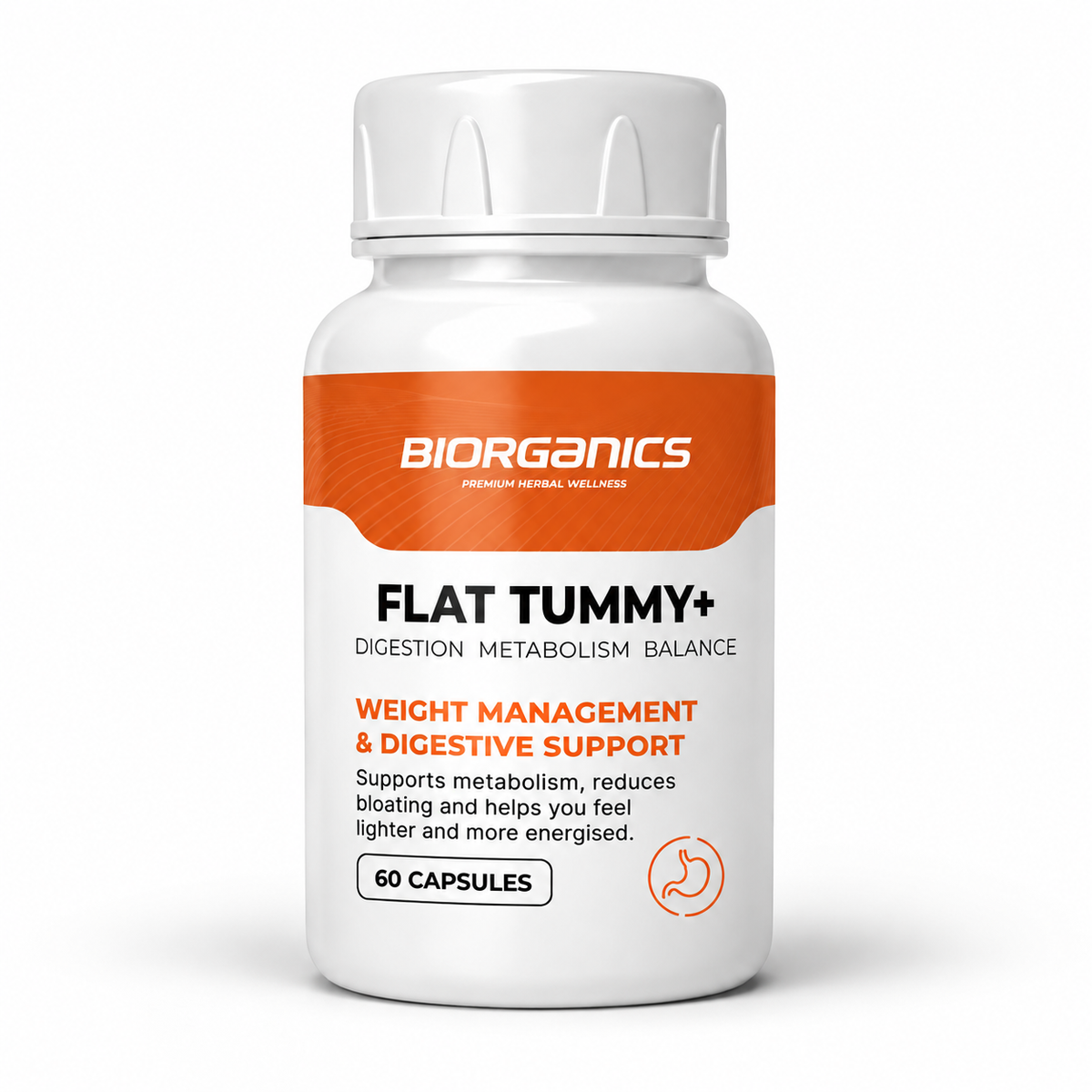 Biorganics - Flat Tummy+ Premium Herbal Capsules