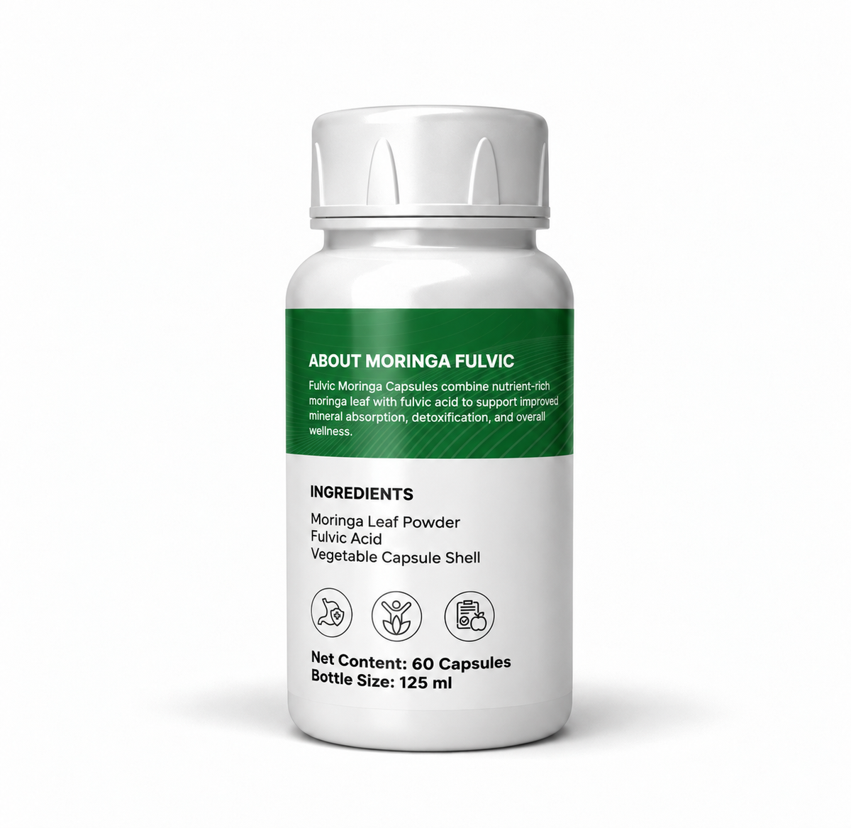 Biorganics - Moringa Fulvic+ Premium Herbal Capsules